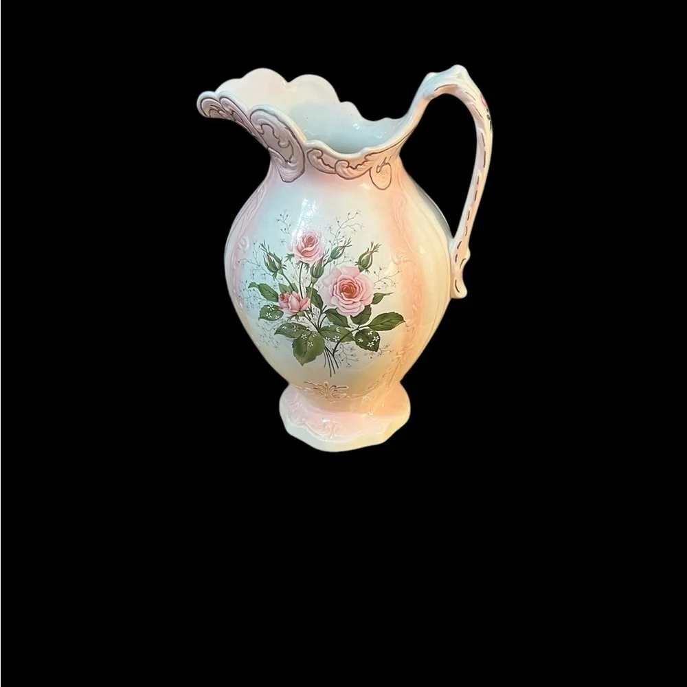 Stafford Pink and Green Bath Pitcher
